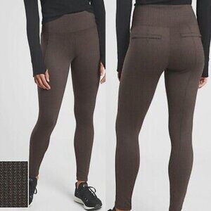 EUC Women's ATHLETA Delancey‎ Houndstooth Tight Leggings #631729 | Size XL